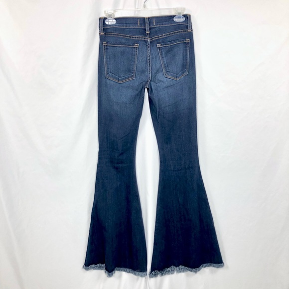 Free People Super Flared Frayed Jeans - Picture 3 of 8